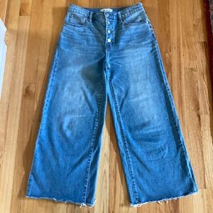 Madewell Wide leg cropped jean